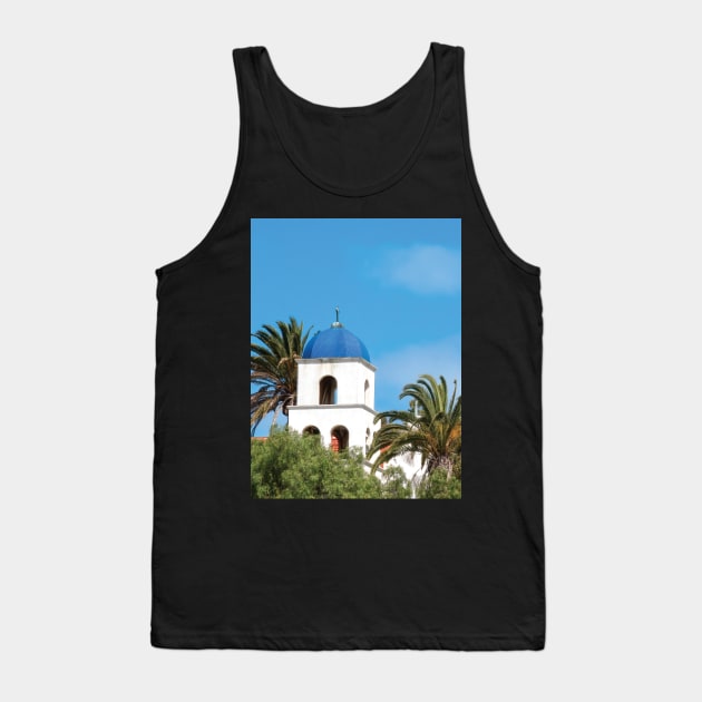 Iconic Blue Domed Church Tower San Diego California Tank Top by DPattonPD